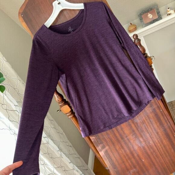 WoolX Remi Merino Wool top Women’s Large purple - Picture 4 of 6